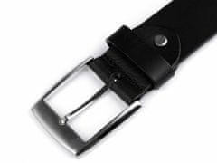 Kraftika 1ks (115 cm) černá pánský kožený pásek šíře 3,8 cm