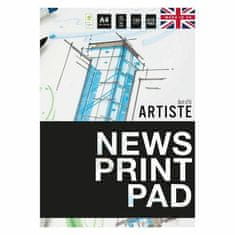 Kraftika Skicák artiste newsprint a4 (53g/m2, 150 listů) bílý