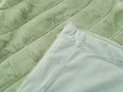 Kraftika 1ks zelená ledově deka dvojitá / přehoz 150x200 cm, deky