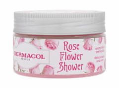 Dermacol 200g rose flower shower body scrub, tělový peeling