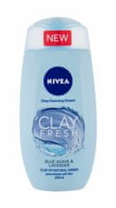 Nivea 250ml clay fresh, blue agave & lavender, sprchový gel