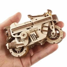 UGEARS 3d dřevěné mechanické puzzle skládací skútr