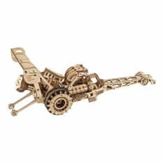 UGEARS 3d dřevěné mechanické puzzle závodní auto (dragster)