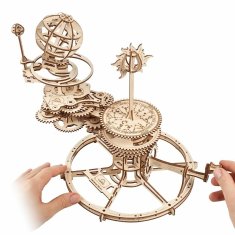 UGEARS 3d dřevěné mechanické puzzle tellurium