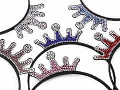Kraftika 1ks crystal ab čelenka do vlasů korunka s broušenými