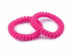 Kraftika 2ks pink gumička do vlasů pružinka