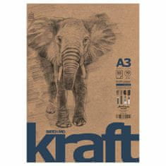 Kraftika Skicák elephant sketch kraft (70g/m2