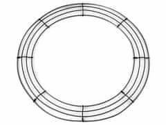 Kraftika 1ks erná drátěný základ na věnec 45 cm