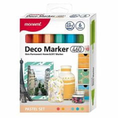 MONAMI Deco marker akrylové fixy sada 2,0mm (6ks) -