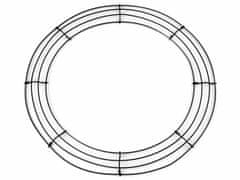 Kraftika 1ks erná drátěný základ na věnec 45 cm