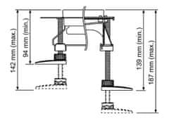 Tece TECEdrainline nohy se zvukoizolací, 4ks 660003 - Tece