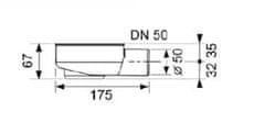 Tece TECEdrainline sif.nízký DN50, 0,7 l/s 650000 - Tece