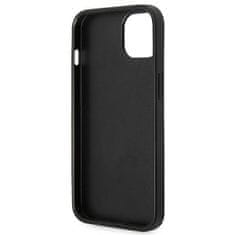 Karl Lagerfeld KLHCP14MSAPKHK hard silikonové pouzdro iPhone 14 PLUS 6.7" black Saffiano Karl`s Head Patch