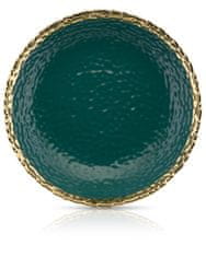 Dekorstyle Hluboký keramicky talíř Kati 26 cm zelený