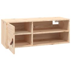 Greatstore Nástěnné skříňky 2 ks 80 x 30 x 30 cm masivní borové dřevo