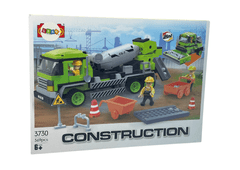 Lean-toys Velká Sada Kostek Betonárna Válec 369 Prvků