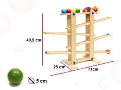 Aga Dřevěná kuličková dráha Montessori XXL