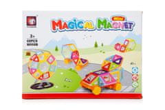 Aga Magnetická stavebnice Magical magnet MINI 68 ks