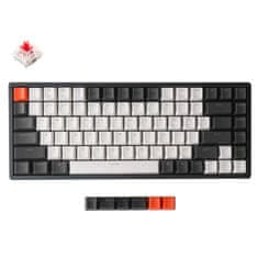 Keychron K2 mechanická klávesnice (Hot-swappable) RGB Aluminium Gateron Red K2-C1H