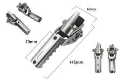 SEFIS přídavné stupačky na rám 22-25mm černé