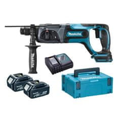 Makita DHR241RTJ aku kombinované kladivo Li-ion 18V/5,0Ah, systainer