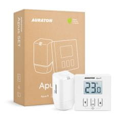 Auraton bezdrátový termostat s hlavicí na radiátor Apus SET (200 TRA)