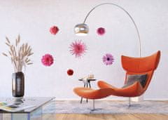 AG Design Samolepka na zeď, F 0406, Růžové květy, 65x85 cm