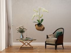 AG Design Samolepka na zeď, SM 3430, Orchidej v květináče, 42,5x65 cm