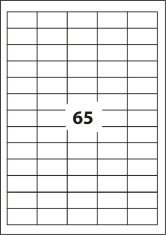 D.RECT SAMOLEPÍCÍ ETIKETY A4-65etiket 38X21.2mm 100listů