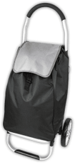 HomeLife Nákupní taška na kolečkách CARRY 53 litrů černá, samostatně