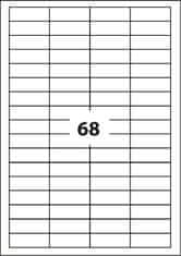 D.RECT SAMOLEPÍCÍ ETIKETY A4-68etiket 48.5X16.9mm 100listů