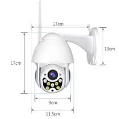 VYZIO®  Bezdrátová IP venkovní wifi kamera s aplikací v telefonu, nočním viděním, otočným ovládáním, WIFI, IP, Full-HD, 1080p, 340° DIGICAM 1+1 ZDARMA | D2IGICAM