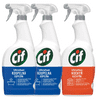 Cif Ultrafast Koupelna čistící sprej 2 x 750 ml + Ultrafast Kuchyň 750 ml