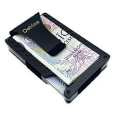 Daklos Karbonová mini peněženka CARBET carbon s klipem RFID