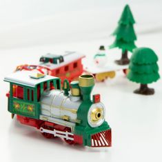 EDANTI Vánoční Vláček Toy Train Elektrická Lokomotiva Baterie 22 Prvků