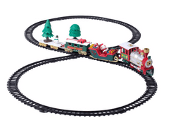 EDANTI Vánoční Vláček Toy Train Elektrická Lokomotiva Baterie 22 Prvků