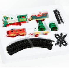 EDANTI Vánoční Vláček Toy Train Elektrická Lokomotiva Baterie 22 Prvků