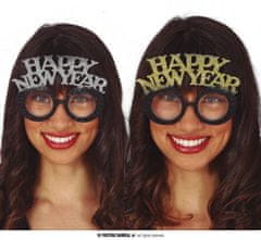 Párty brýle Happy New Year - zlaté - Silvestr