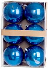 MAGIC HOME Koule 6 ks, modré perleťové, 10 cm