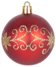 MAGIC HOME Koule 20 ks, 6 cm, červené, na vánoční stromeček