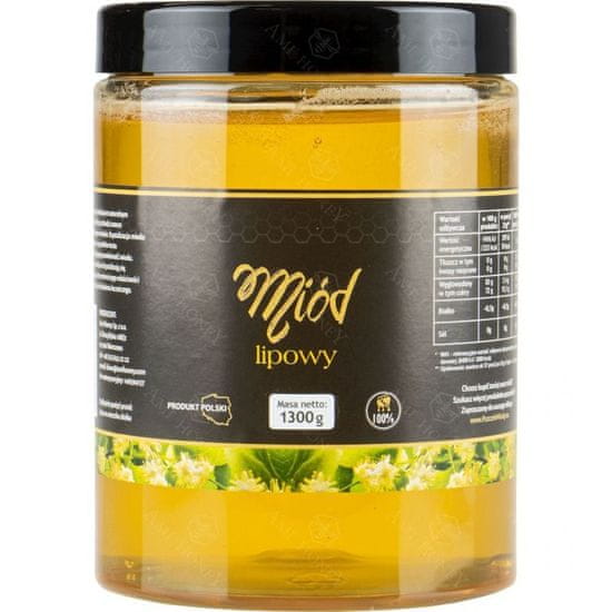 Ami Honey Med přírodní lipový Dřevobytka 1300 g