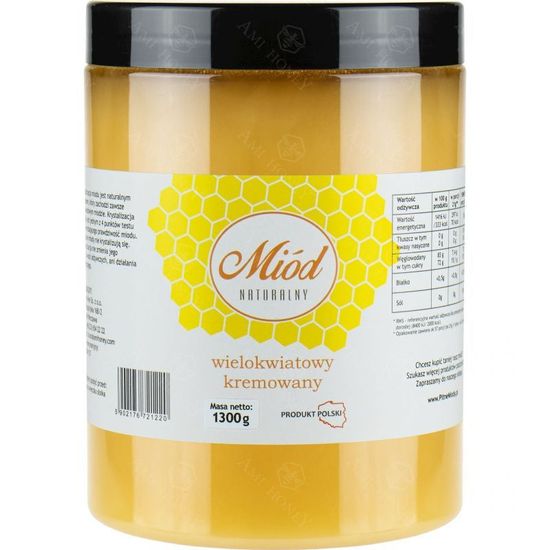 Ami Honey Med přírodní květový pastový Pískorypka 1300 g