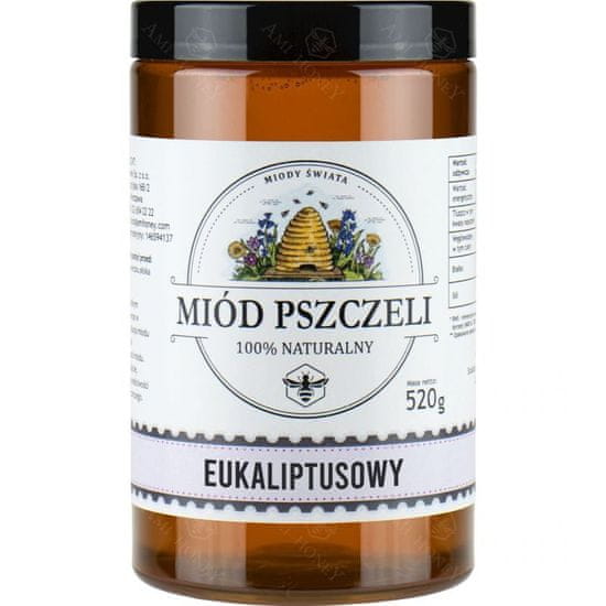 Ami Honey Med nektarový eukalyptový Pískohrabka 520 g