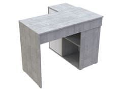 nabbi Psací stůl Talent T8 - beton / bílá