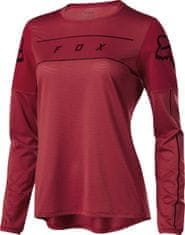 Fox Racing Dámský dres Fox Womens Flexair Ls Fine Line Jersey Cardinal vel.: XS