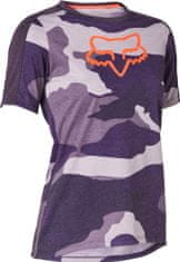 Fox Racing Dámský dres Fox W Ranger Dr Ss Jrsy Dark Purple vel.: S