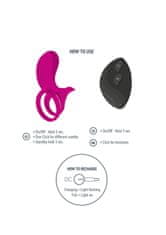 Xocoon XoCoon Couples Stimulator Ring (Fuchsia), stimulační penis kroužek s vibrací