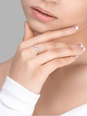Preciosa Slušivý stříbrný prsten Fresh s kubickou zirkonií Preciosa Viva 5348 70 (Obvod M (53 - 55 mm))