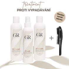 GR Products  Set proti vypadávání a na podporu růstu vlasů + Masážní kartáč MAGIC zdarma