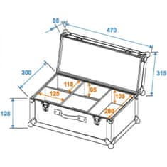 Roadinger Flightcase 4x TL-3 TCL